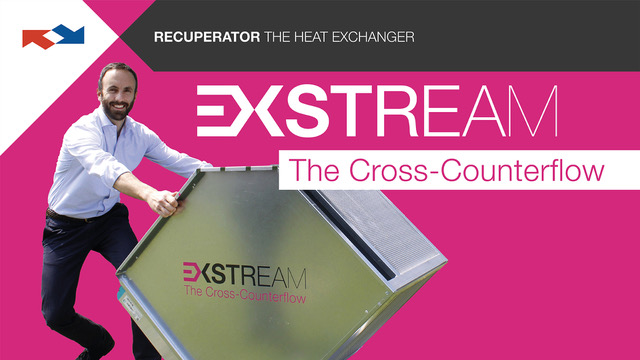 EXSTREAM – El contraflujo cruzado de Recuperator￼￼￼￼￼￼